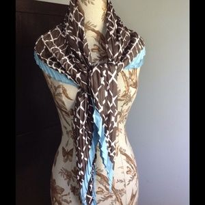 100% silk pleated scarf